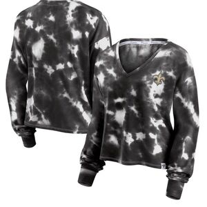 Fanatics White/Black New Orleans‎ Saints Long Sleeve Size Small NWT NFL